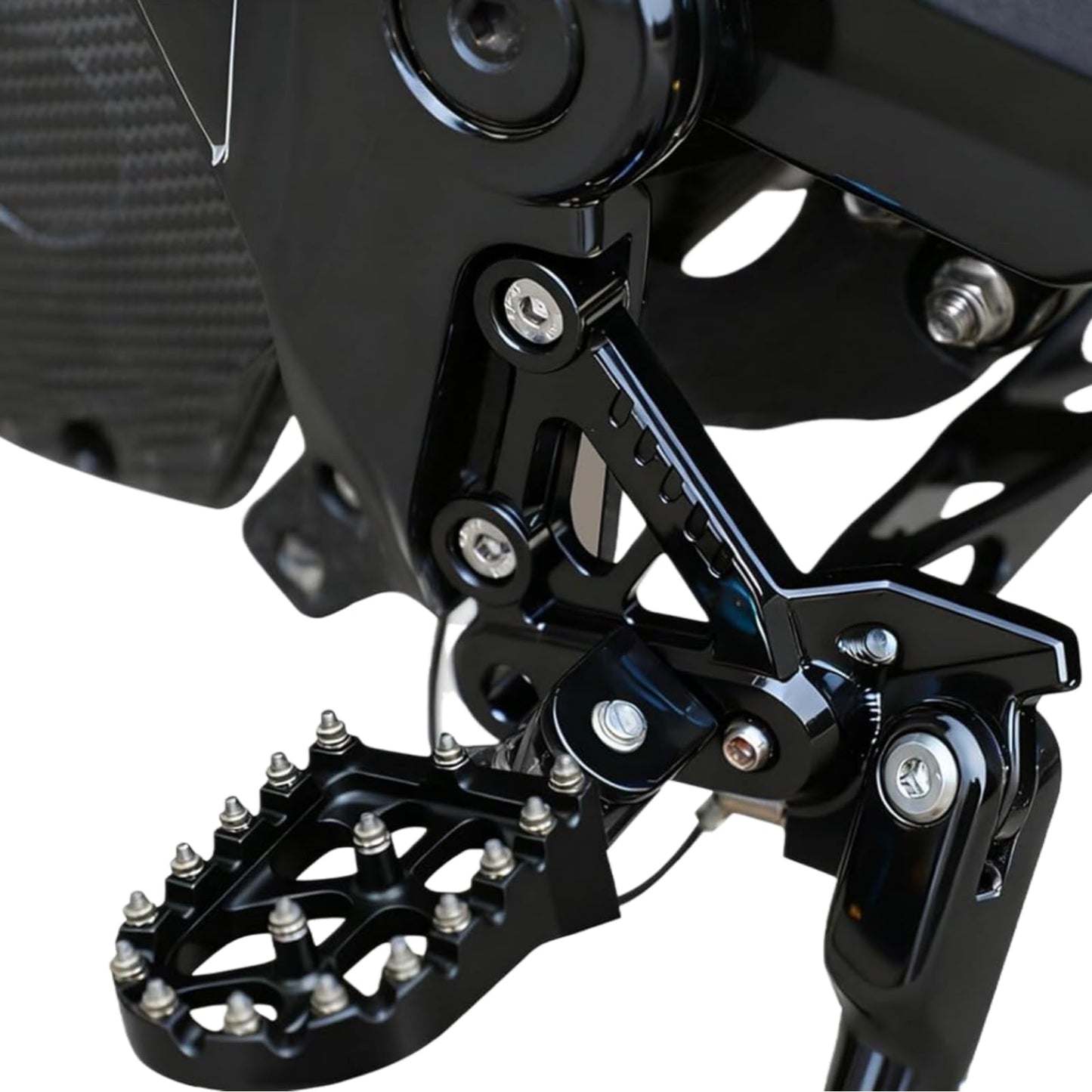 CHANGCHENG Dirt Bike Foot Pegs Footrests CNC Aluminum for Talaria X3/MX3/MX4/MX5 Talaria Komodo Electric Dirt Bike Black