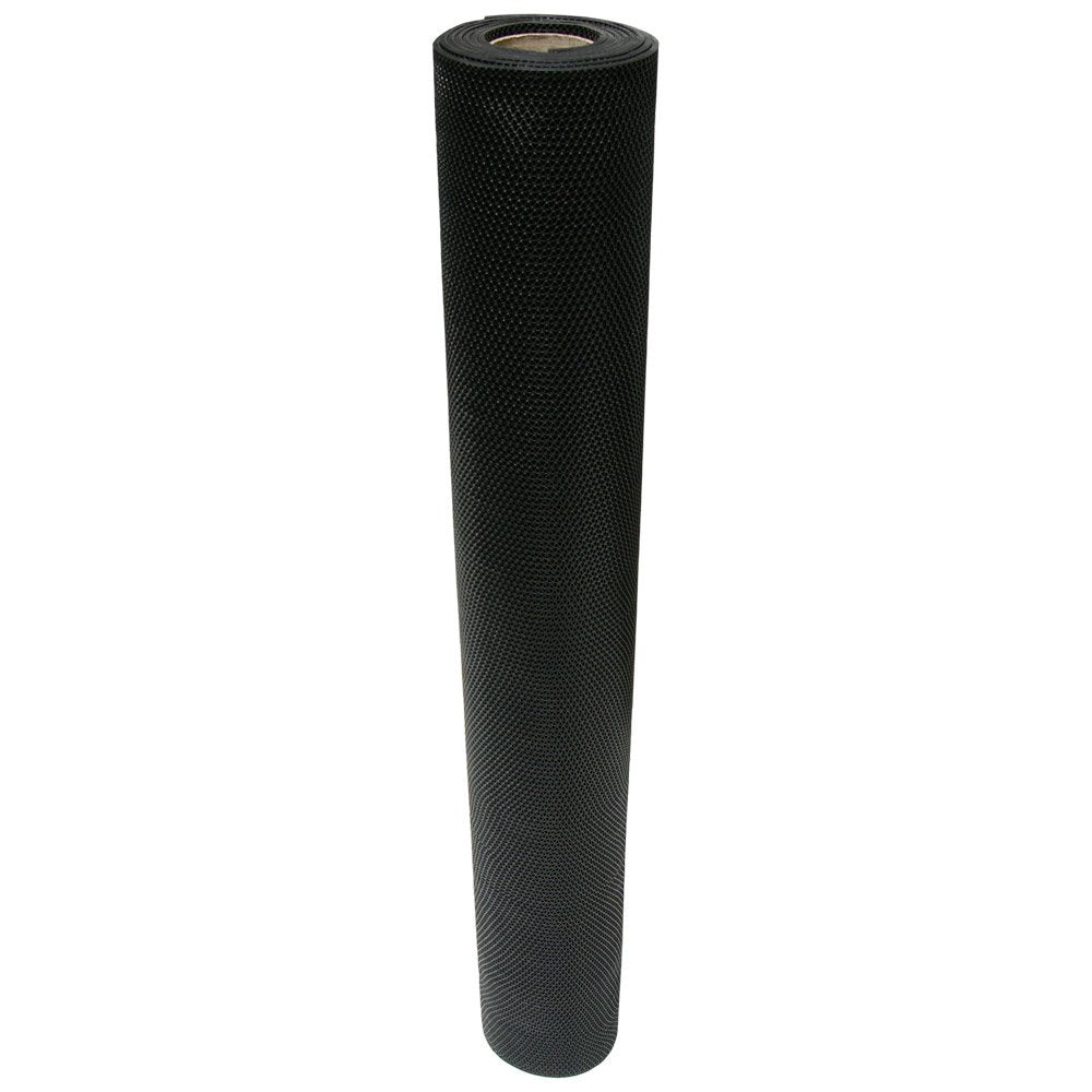 Rubber-Cal 03-W246-BK-25 S-Grip PVC Runner - 3/16” x 4' x 25' - Black