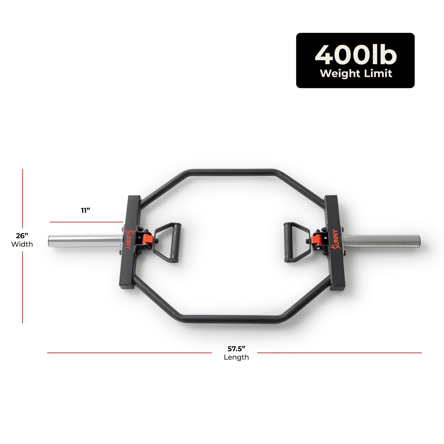 Sunny Health & Fitness Olympic Hex Barbell Trap Bar - OB-TRAP