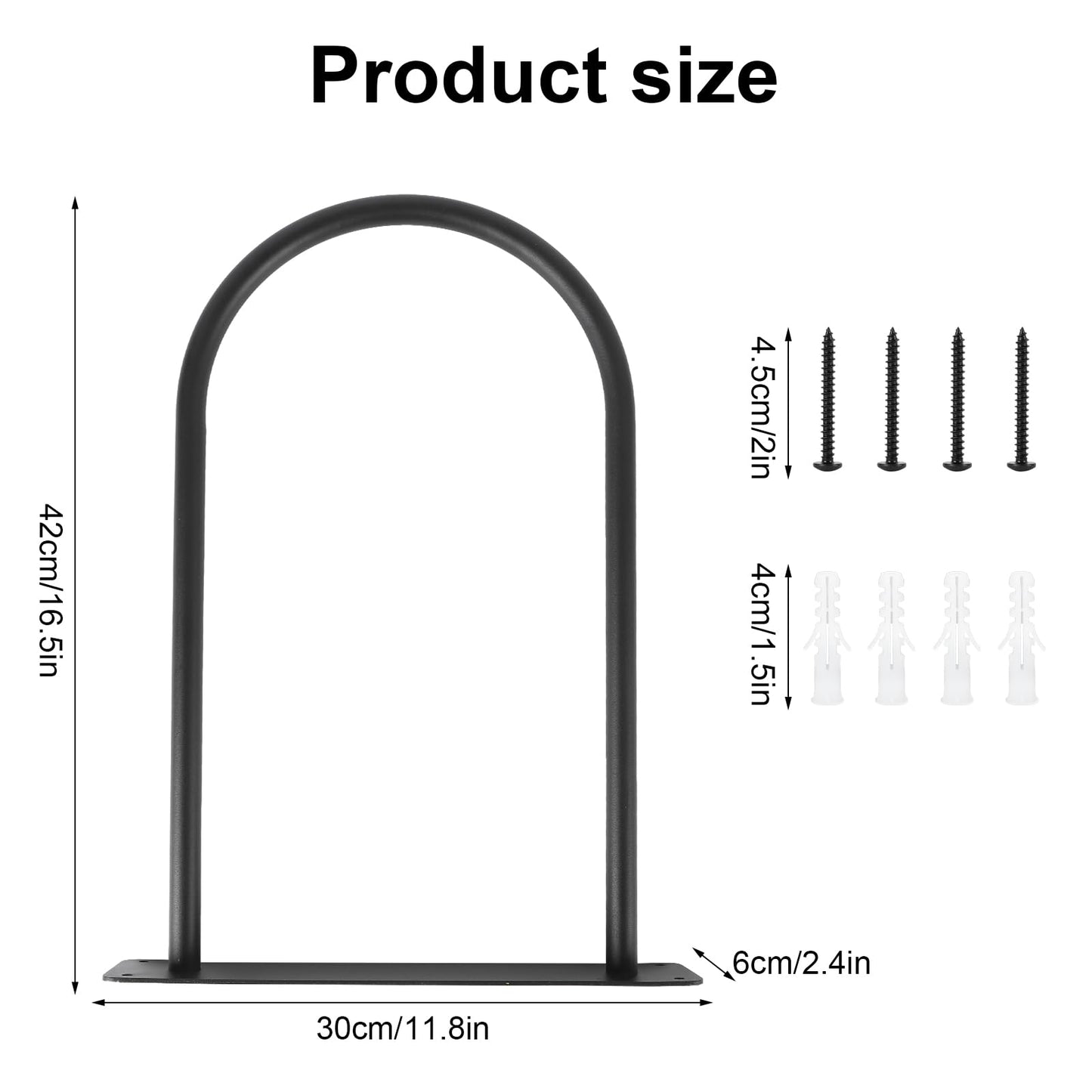MEIPMQZ Stability Ball Holder Wall Mount - Heavy Duty Exercise & Yoga Ball Storage Rack for Home, Yoga Studios, and Commercial Gyms - Space-Saving Design for Stability Balls up to 85cm(Black 1-Pack)