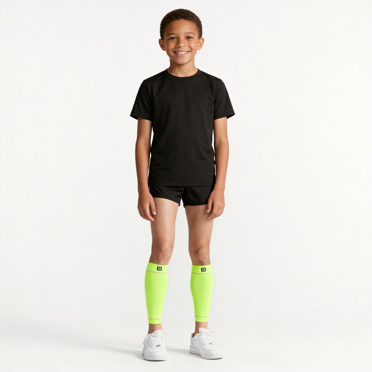 NMK Calf Compression Sleeve for Kids Moisture-Wicking Leg Comfort for Running Sports & Active Daily Wear