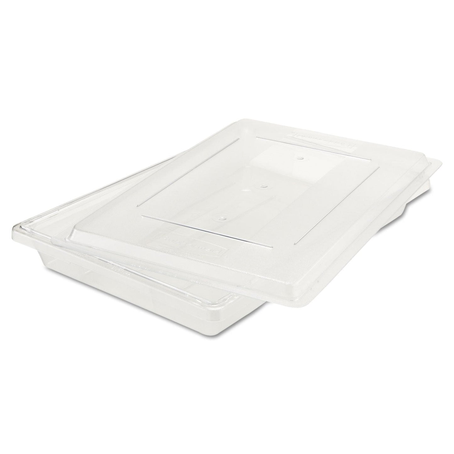 Rubbermaid Commercial Products Large Shallow Food Storage Container, 5 Gallon, Clear, for Restaurant/Kitchen/Cafeteria