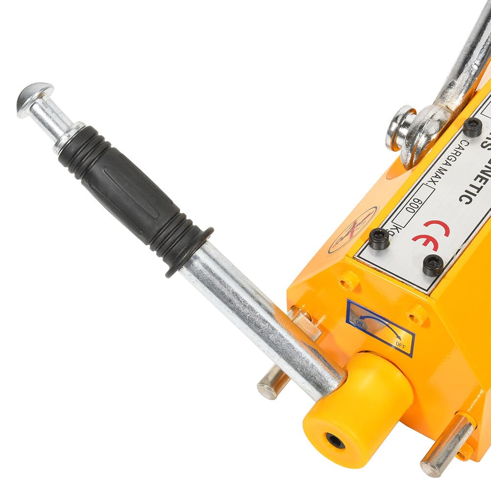 SCITOO - Permanent Magnetic Lifter Heavy Duty Steel Lifting Hoist Crane Tool 1320LB 600KG