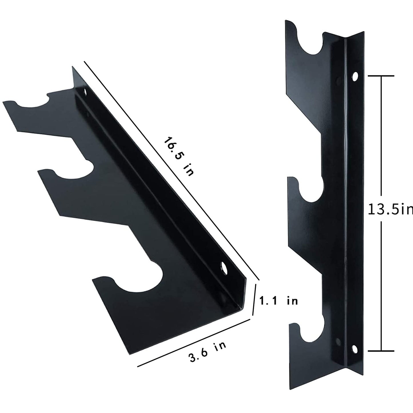 Luwint Barbell Holder Wall Mount, Horizontal 3 Weight Bar Storage Rack
