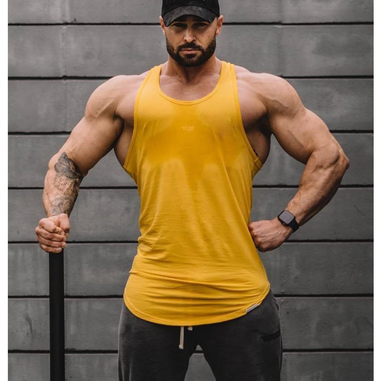 Babioboa Men's Workout Tank Top 3 Pack Quick Dry Gym Muscle Tee Fitness Bodybuilding Training Sleeveless T-Shirt