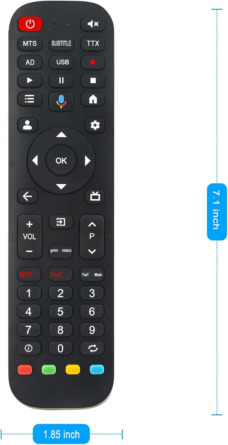 ZdalaMit 32/40/43 Inch CG40-P3 CG43-P3 CG32-P3 CA32-P3 CA43-P3 Voice Replace Remote Control Applicable for FPD