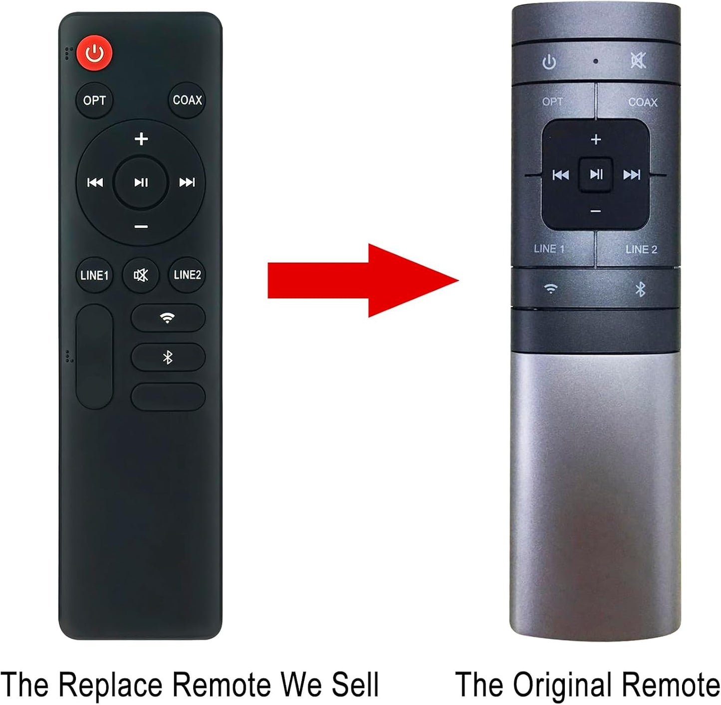 ZdalaMit Commander S1000W 2.0 RC1000W Replacement Remote Control Compatible with Edifier Audiophile Active Bookshelf