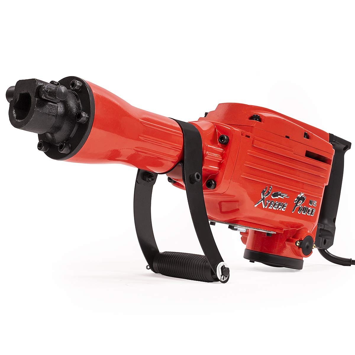 XtremepowerUS 2200W Electric Demolition Jack Hammer Concrete Floor Demo Breaker Cement Breaker Drill (Point Bull, Chisel & Shovel Bits) w/ Case