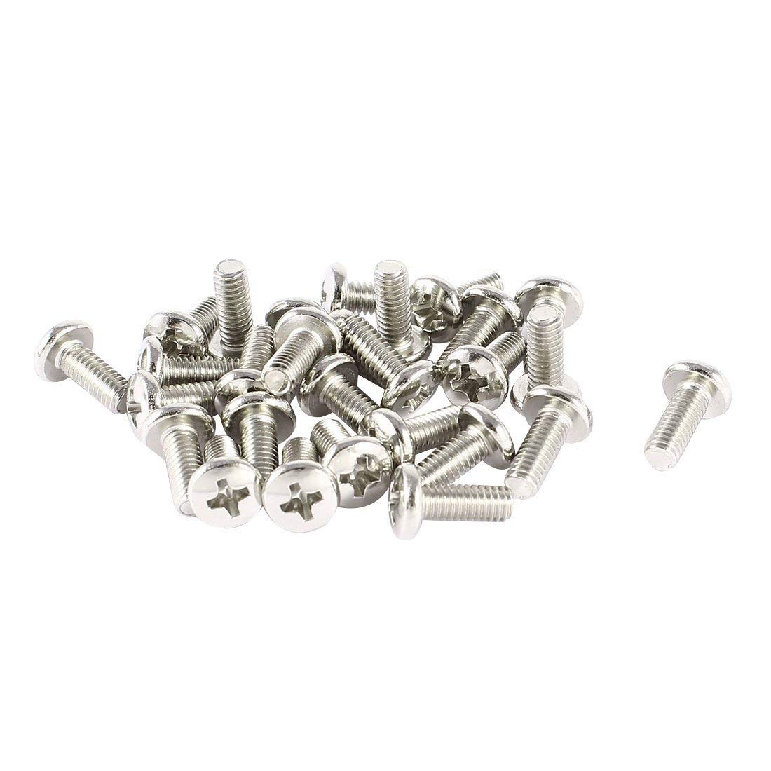 YXQ 78pcs M4 10mm Stainless Steel VESA TV LCD Monitor Mount Phillips Head Screws x