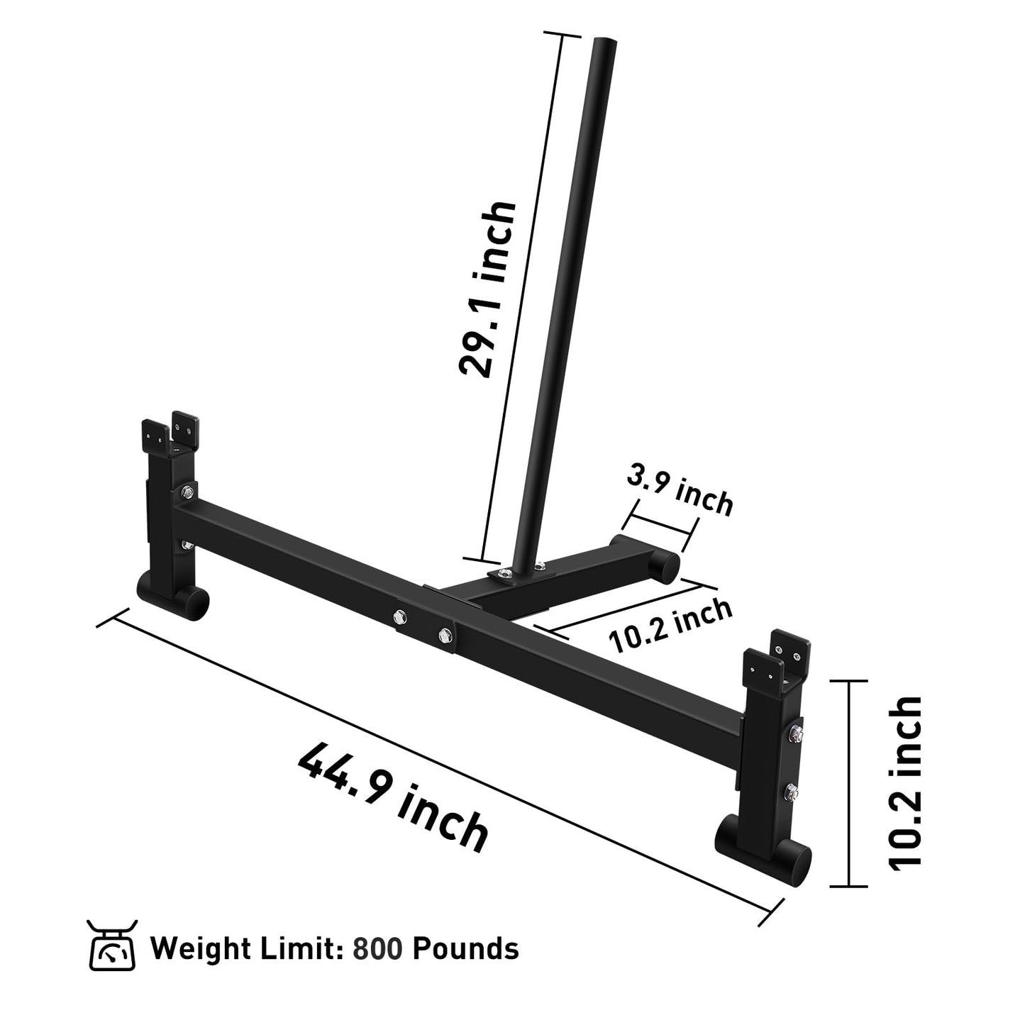 WYGVNR Heavy Duty Deadlift Barbell Jack Weight Lifting Olympic Barbell Changing Weight Plates for Deadlifting, Powerlifting, and Weightlifting - 900lb Capacity