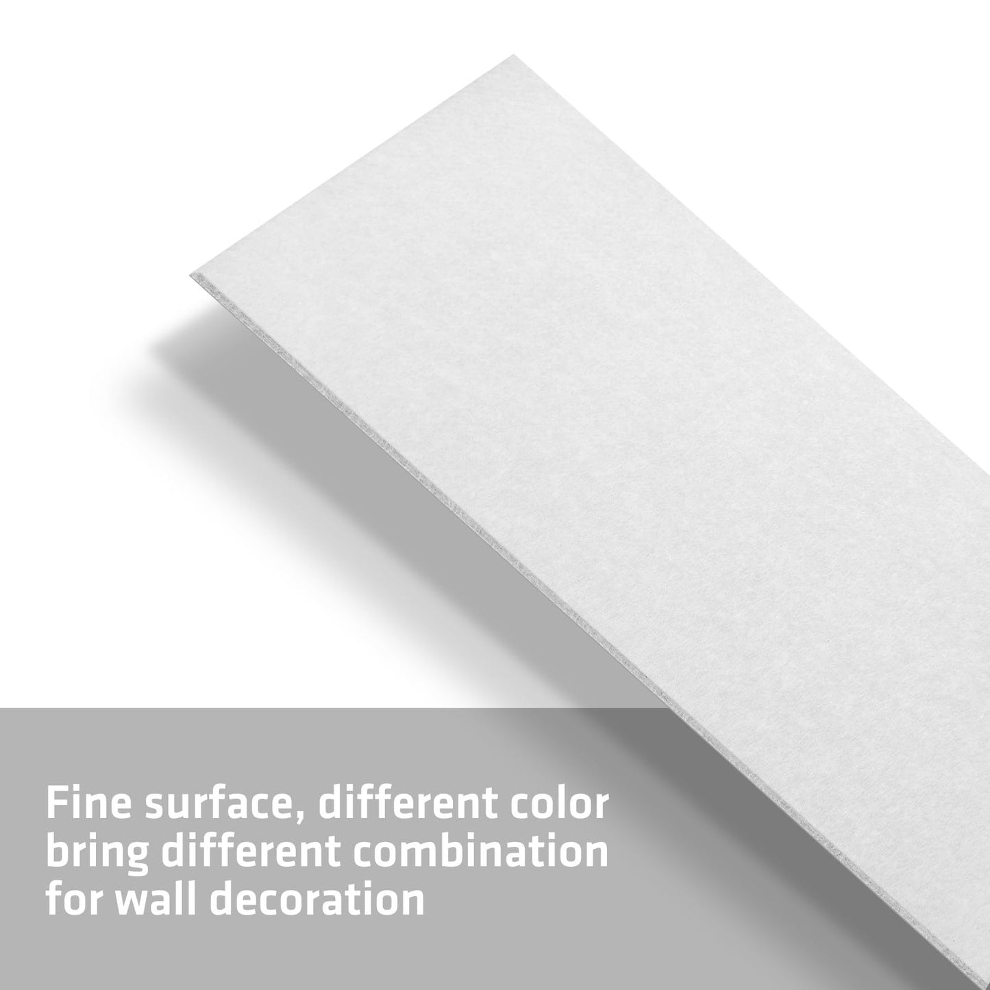 UMIACOUSTICS 10 Pcs Acoustic Panel,47.2 x 23.6 Inches Sound Proof Panel for Echos, Reverb Treatment for Home Studio, Office, White