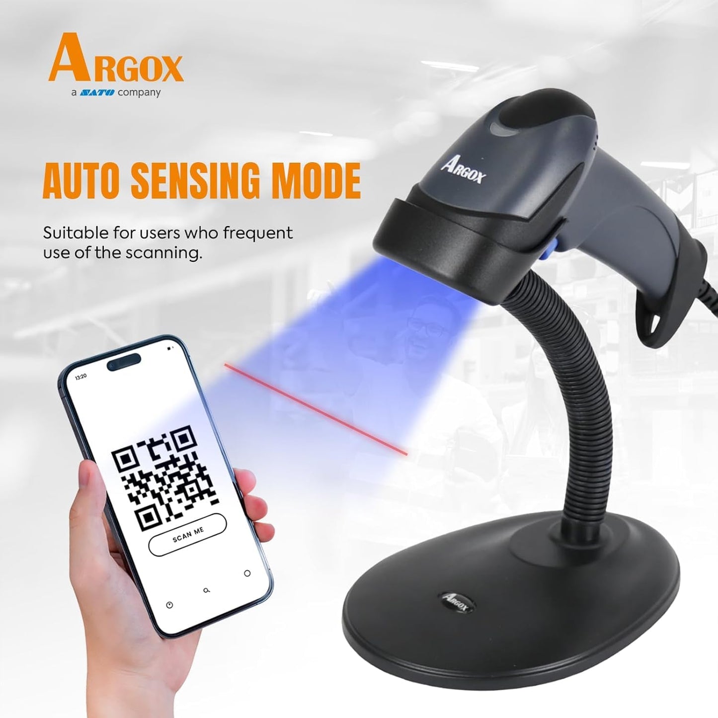 ARGOX Industrial Barcode Solutions Bundle: iX4-250 4" Thermal Transfer Printer (203 DPI, 8ips) & AS-9400 Wired 2D/QR Barcode Scanner | Complete Inventory & WMS Kit | TAA Compliant, Heavy-Duty, Plug &