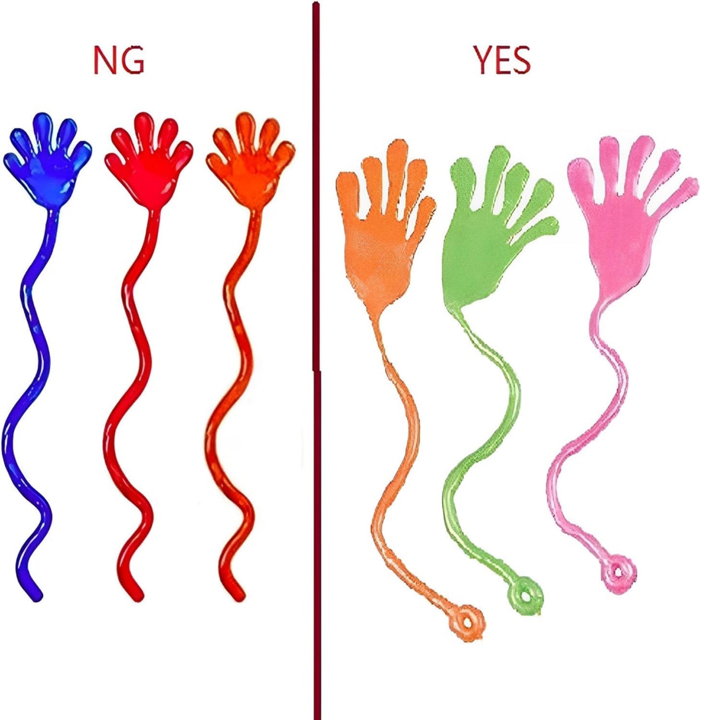 Tuko 20PCS Sticky Hands - Fun Stretchy Toys for Kids' Parties | Perfect Halloween & Birthday Favors