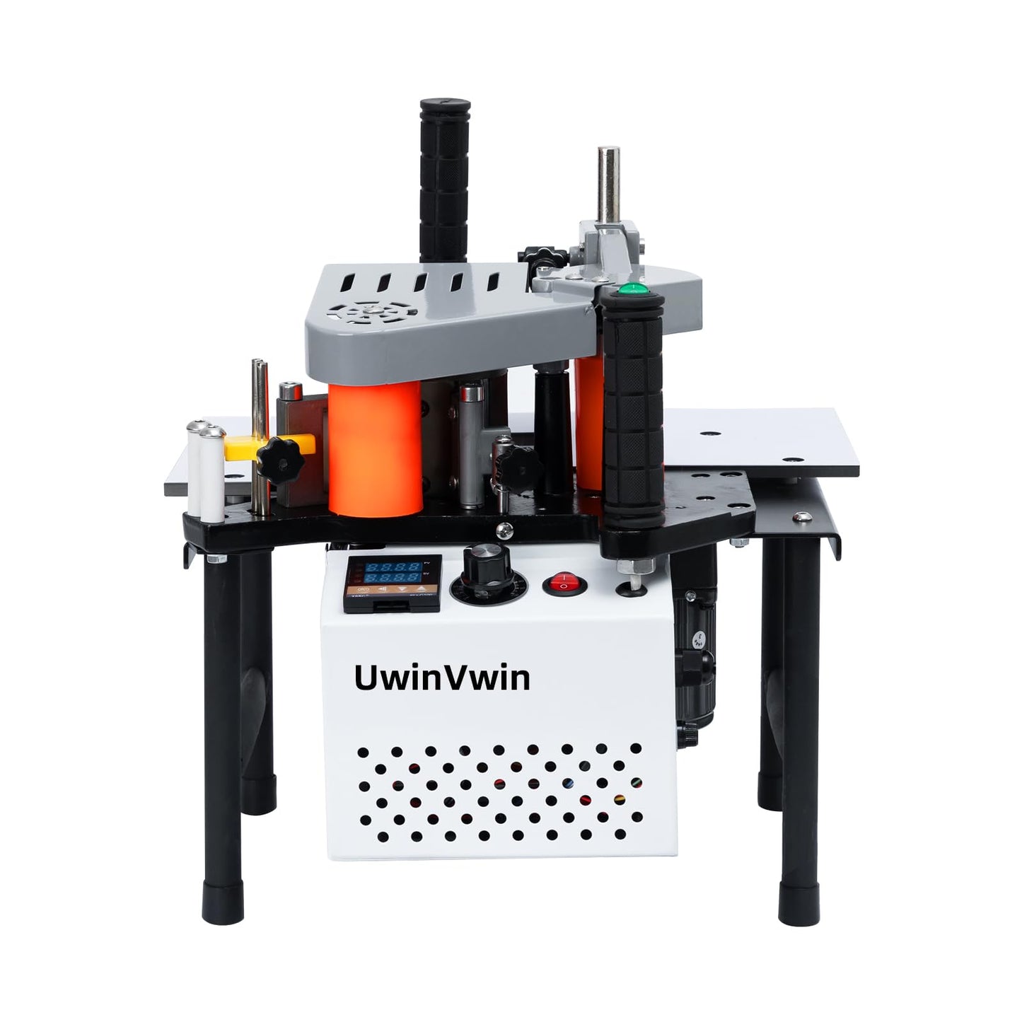 UwinVwin Edge Bander – Portable Edge Banding Machine, Straight & Curve Line, Double-Sided Glue Coating, Adjustable Speed, 110V, Durable & Efficient for Professional Edge Banding