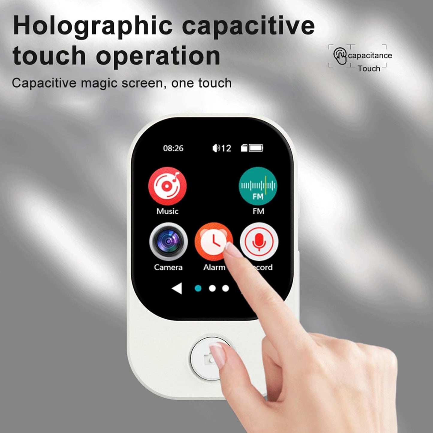 Zopsc MP3 5.4 Inch 2.01 8GB Player, Touchscreen Music Player with HiFi Speaker, FM Radio, E-Book, Support for Music