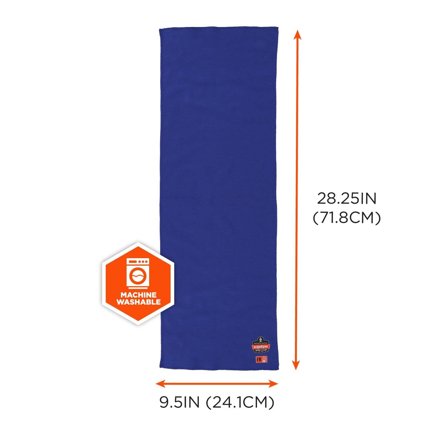 Ergodyne Chill-Its 6606FR Cooling FR Towel, Fire Resistant Modacrylic Knit, Flame Resistant Cooling