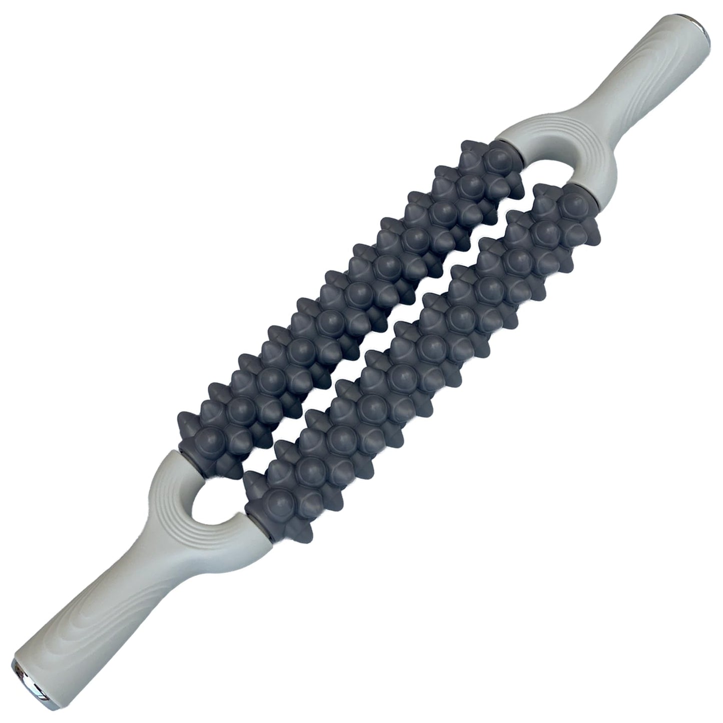 Muscle Roller Stick, Double Row Deep Tissue Massage Stick for Muscle Recovery, Portable Massage Roller for Legs, Calves & Back, Trigger Point Therapy for Athletes & Runners