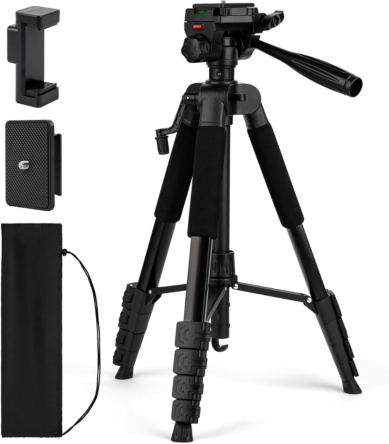 Artisorama 64 Tripod for Cell Phone & Camera,Multi-Angle Portable Tripods Stand, Sturdy & Stable Height Adjustable