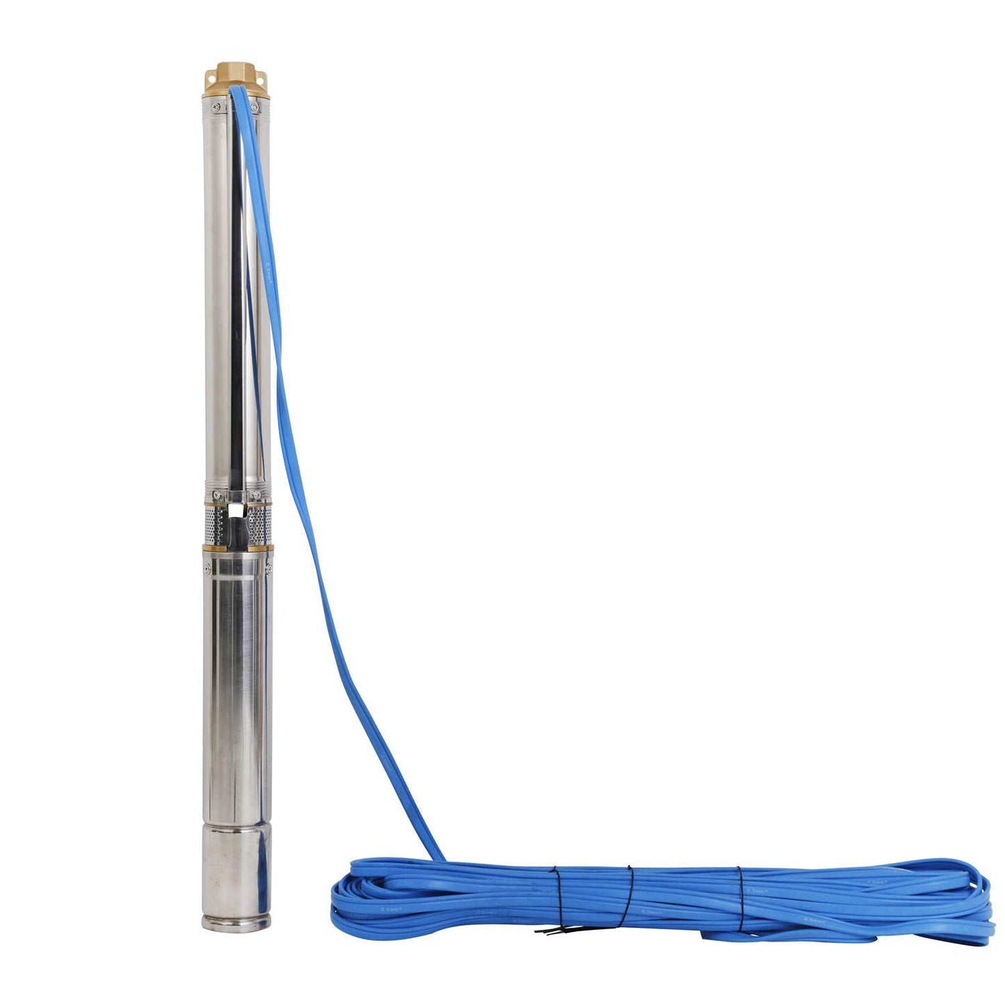 SHYLIYU Submersible Pumps 2.5" OD Pipe 220V/60HZ 0.75KW 1HP Stainless Steel 1" Outlet Submersible Bore Pump Deep Well Pump with Control Box for Farm Irrigation