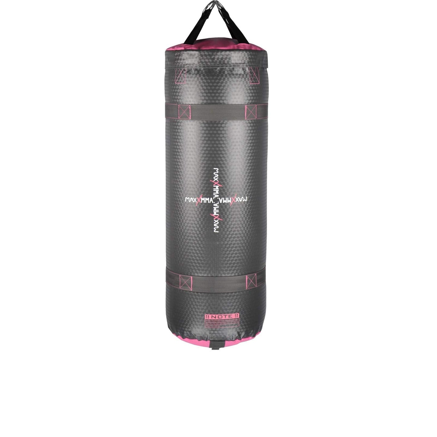 MaxxMMA 3 ft 4-in-1 Water/Air Heavy Bag | Training & Fitness, Uppercut Workout, MMA Grappling, Punching Bag (Grey/Pink)