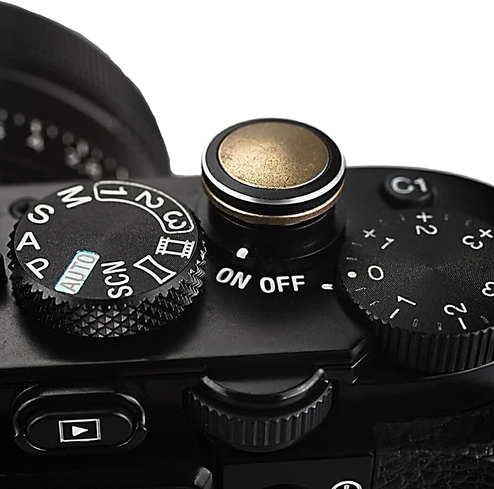 RX1R Fotodiox Pro Brass Designer Shutter Button Compatible with The Sony II - Soft Shutter Release Button Low Profile