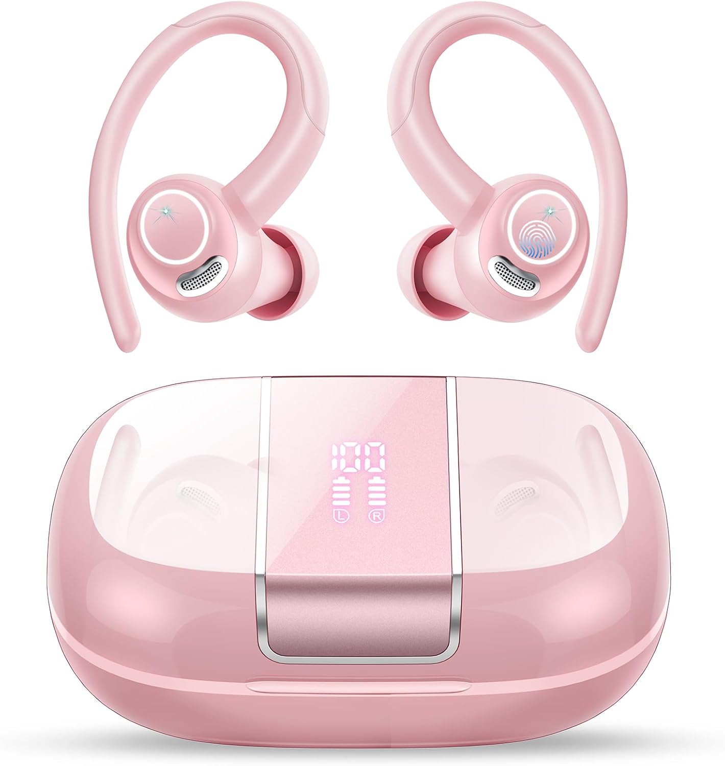 5.3 48H IPX7 Wireless Earbuds Bluetooth Headphones Sports, Earphone with ENC Mic, Stereo Deep Bass Bluetooth Earbuds