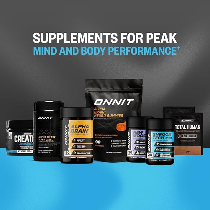 ONNIT Creatine Monohydrate Powder – 5g Premium Creatine for Muscle Strength, Power & Lean Mass, Supports Brain Health & Cellular Energy, Unflavored, 30 Servings, 5.29 oz