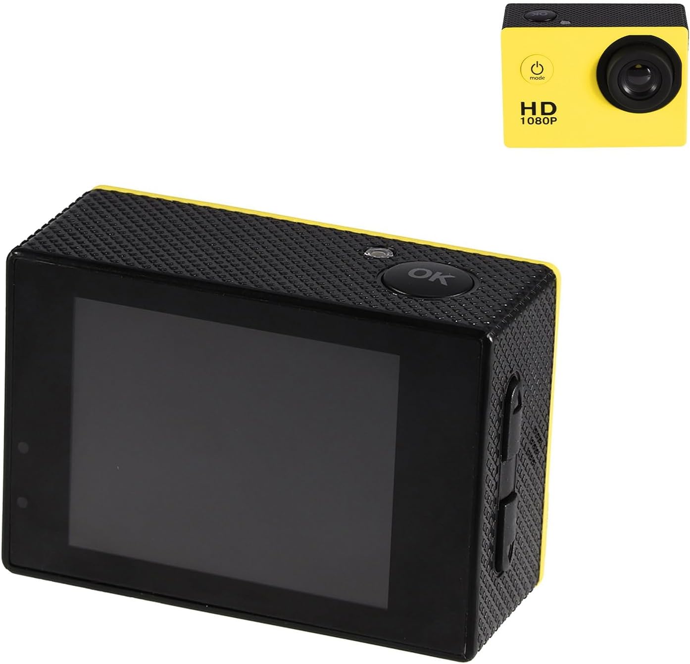 ASHATA 2" 30m Action Camera Camcorder with Screen, Depth Action Video Camera Camcorder with Bracket for Outdoor Sports