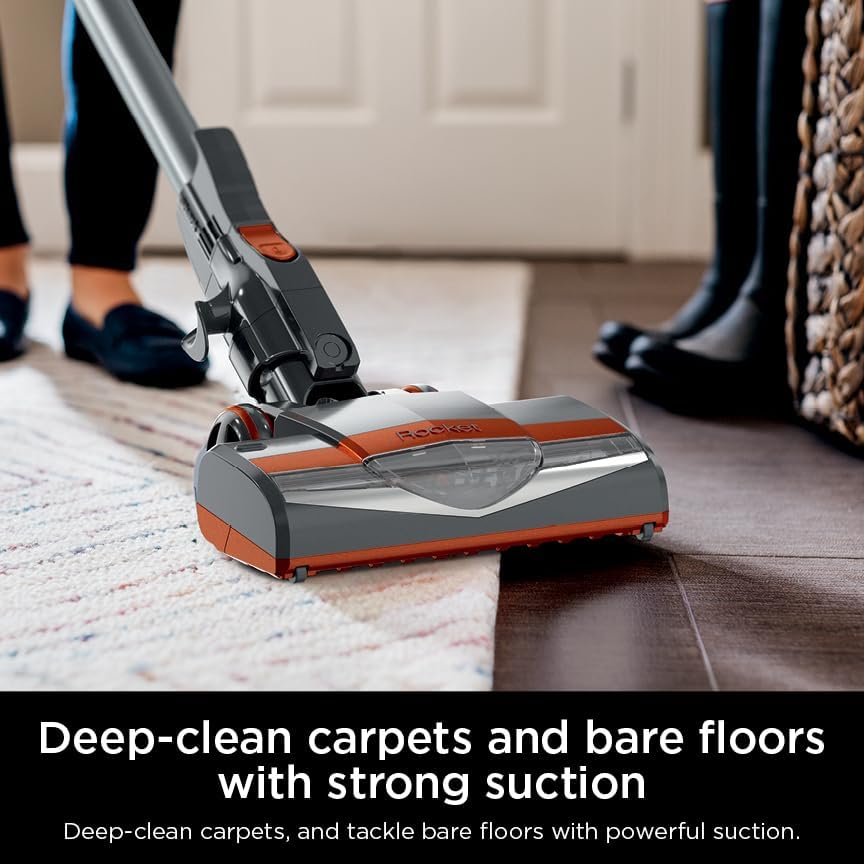 Shark HV302 Rocket Pet Corded Stick Vacuum - Lightweight, Swivel Steering for Carpets & Hard Floors | Includes Hand Vacuum & Tools