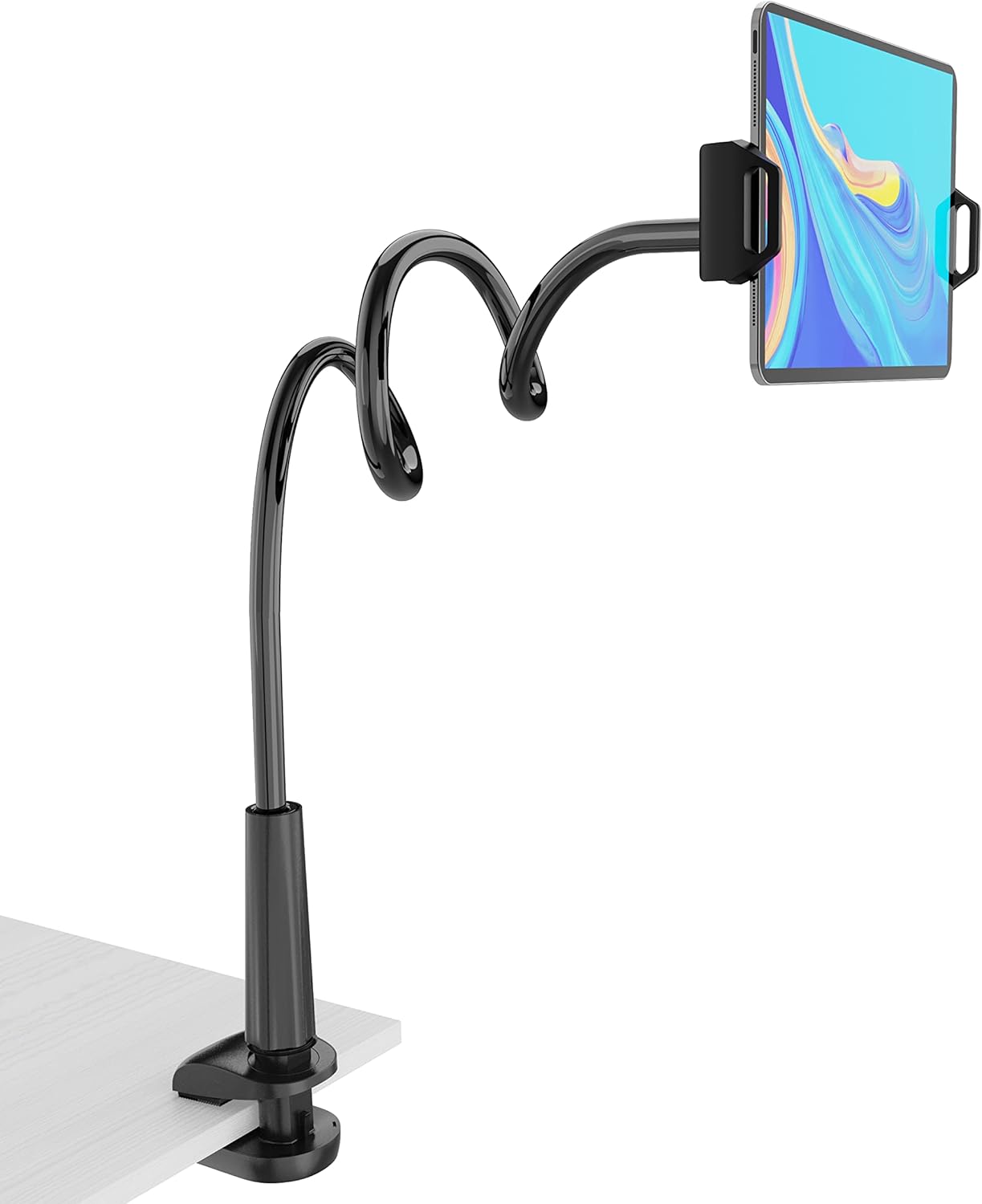 MAGIPEA 360 4.7-13" Gooseneck Tablet Holder for Bed, Flexible Tablet Stand Holder with Adjustable, Hands Free Tablet