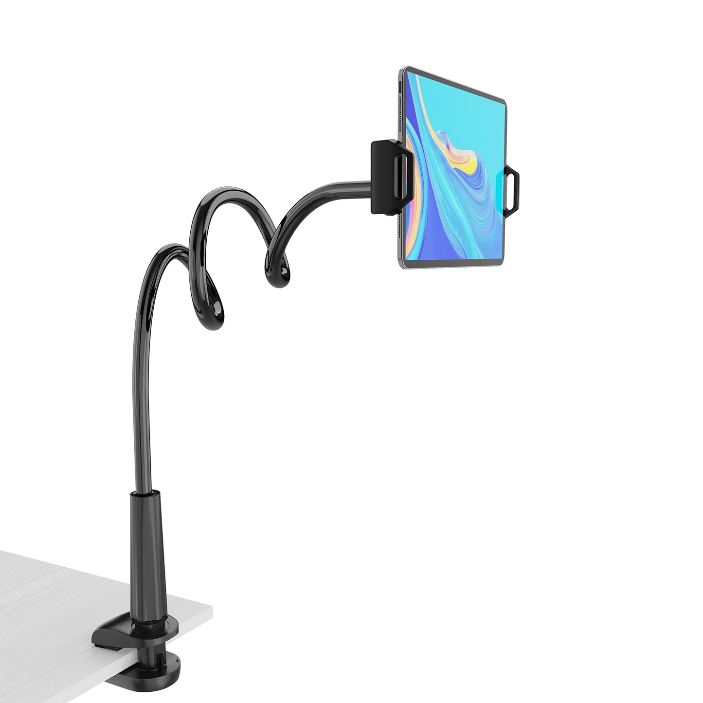 MAGIPEA Gooseneck Tablet Holder for Bed, Flexible Tablet Stand Holder with 360° Adjustable, Hands Free Tablet Mount Clip, Compatible with iPad/Kindle/Switch/Galaxy Tabs, More 4.7-13" Devices