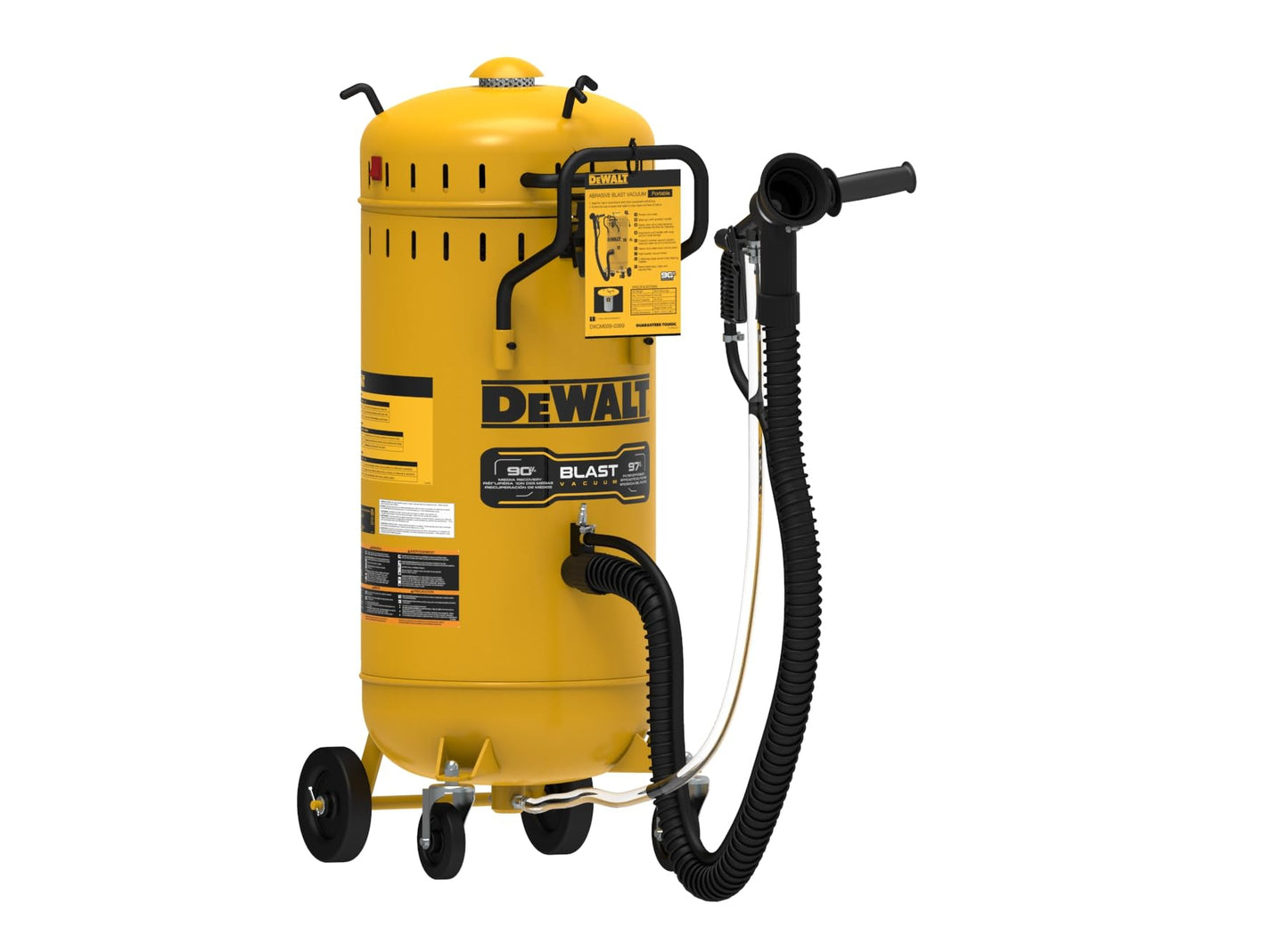DEWALT Abrasive BlastVac for Clean, Portable Sandblasting, 120V, 5.5 – 6.5 SCFM @ 115PSI (DXCM009-0369)