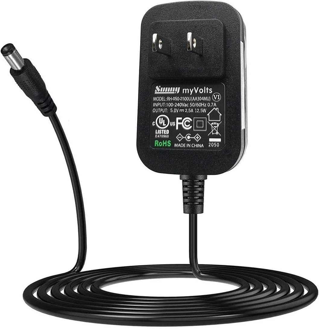 MyVolts 5V DAP-HD0014 MP3 Power Supply Adaptor Compatible with Creative Player - US Plug