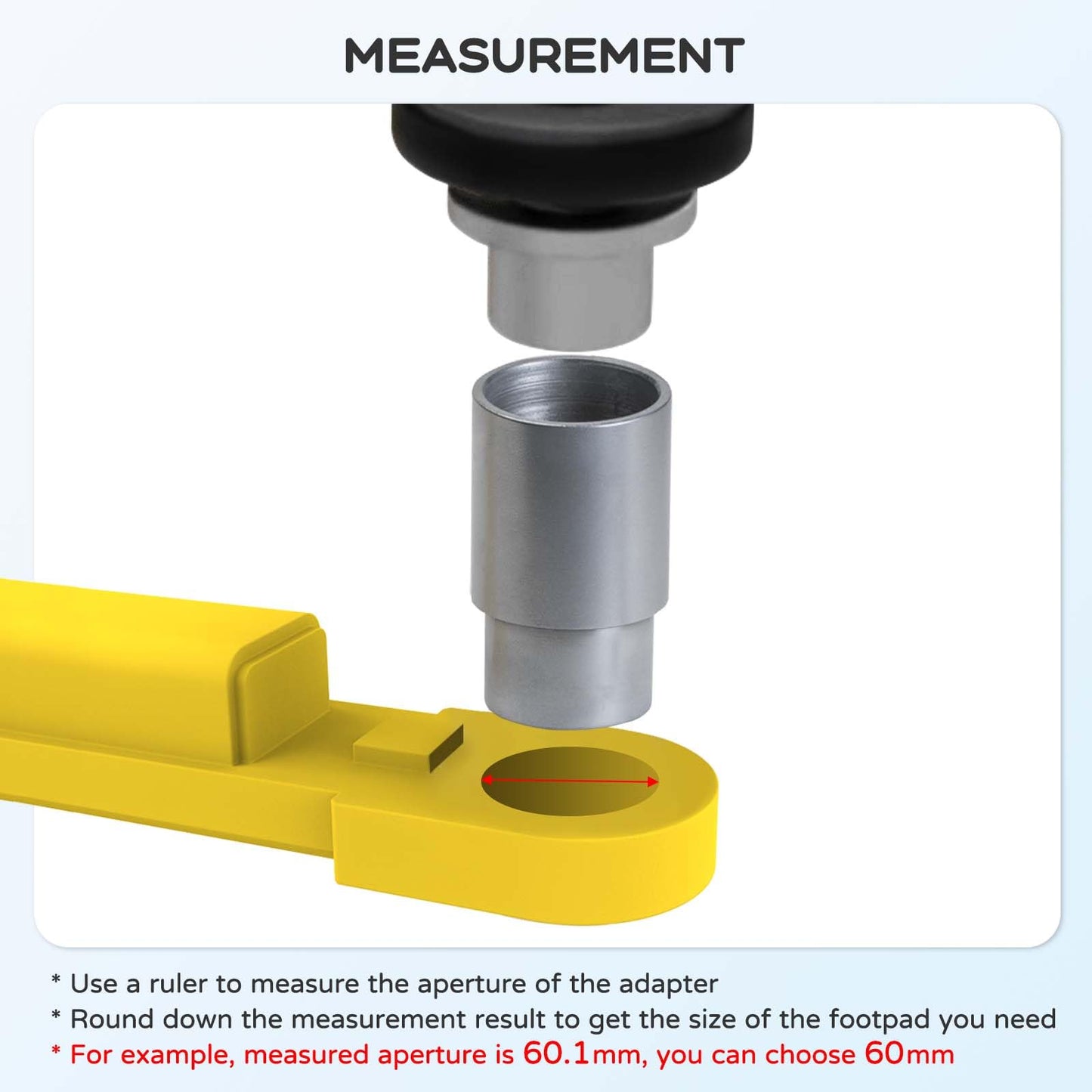 Atesilor 4pcs Upgraded 60mm Lift Adapter with Limit Slot, 6 Inch Extension Stack Truck Adapter for 2 Post Car Lift Bridge Jack, Fit for Challenger 2 Post Lift