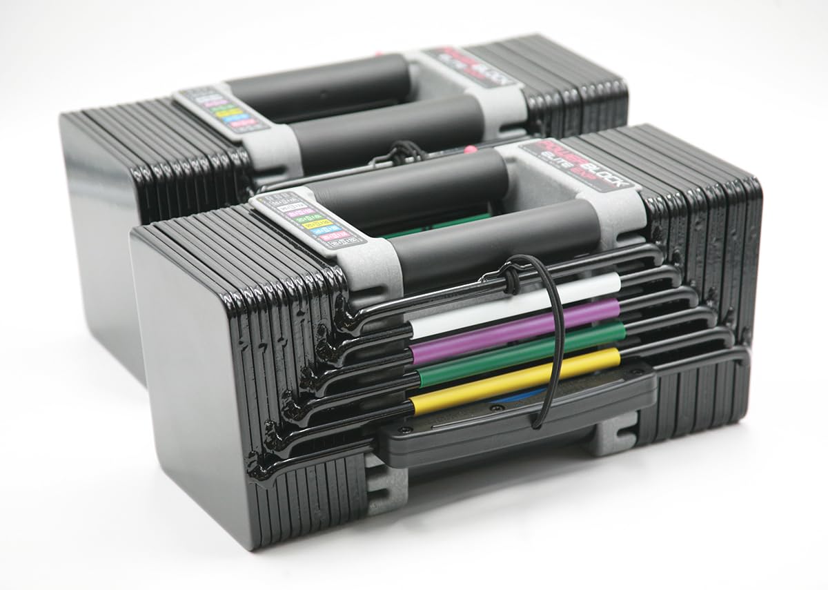 POWERBLOCK Elite EXP 50-70 lb Dumbbell Kit, Stage 2 Expansion, Compatible Only After Stage 1 Purchase