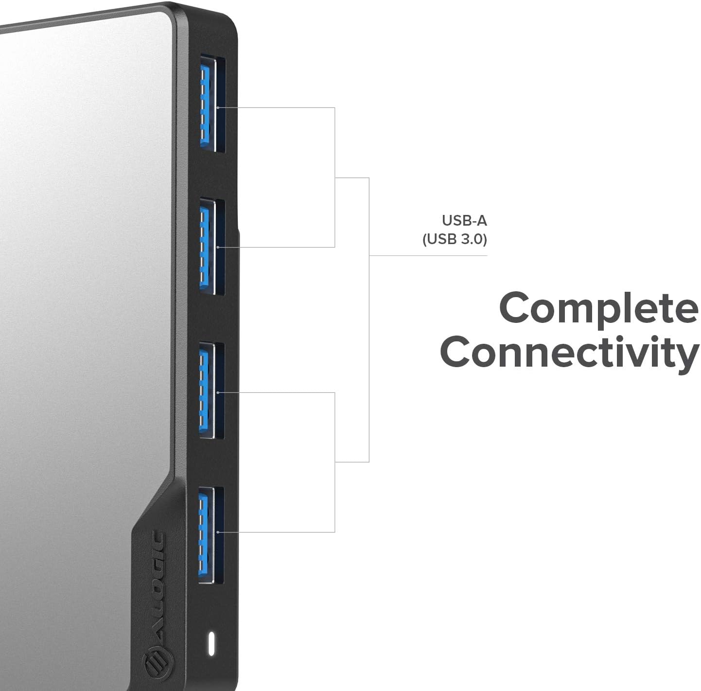 ALOGIC 4in1 4xusb-a 3.0 UCFUUA-SGR USB-c Fusion Swift Hub Dock USB Space Grey