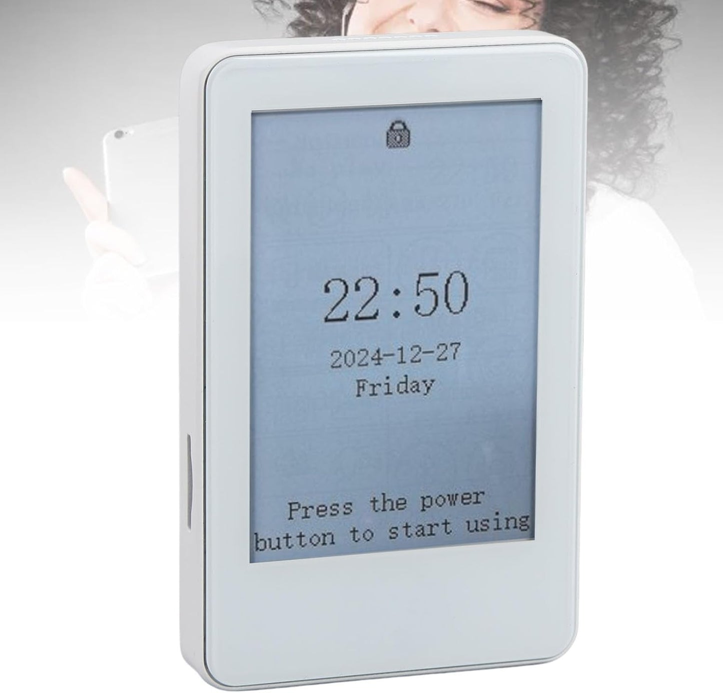 VELATEMOR 2.7 Inch MP3 Ink Screen Book Reader, EInk Display, Portable Electric Reader with Touchscreen, BT Player, Long