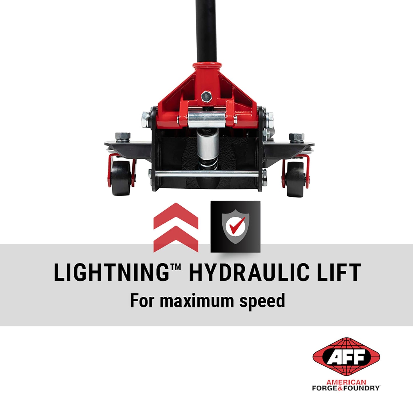 AFF 3.5 Ton Floor Jack - Low Profile Car Jack with Lightning Lift Hydraulic - Heavy Duty