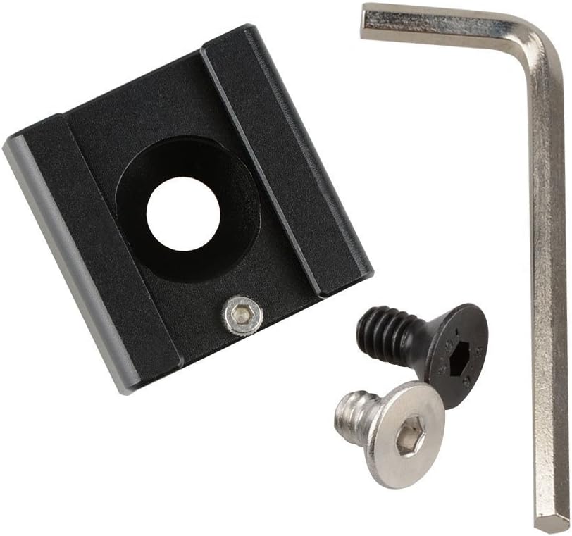 1/4''-20 0966 CAMVATE Cold Shoe Mount with Hole for Camera Flash Microphone Accessories