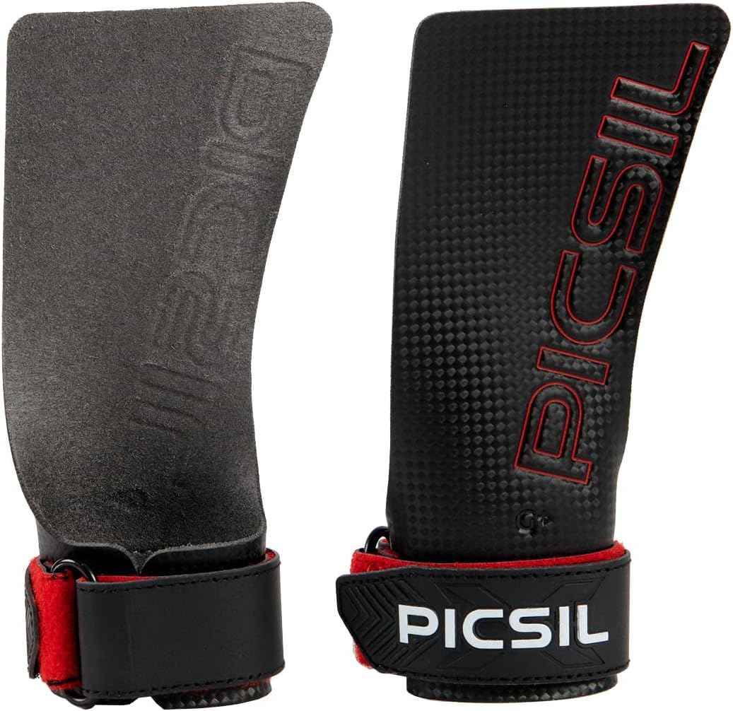 PICSIL RX Grips for Cross Training and Gymnastics, Carbon Fibre Material, Use with Magnesium, Grip on All Surfaces and Bars, Designed for All Athletes