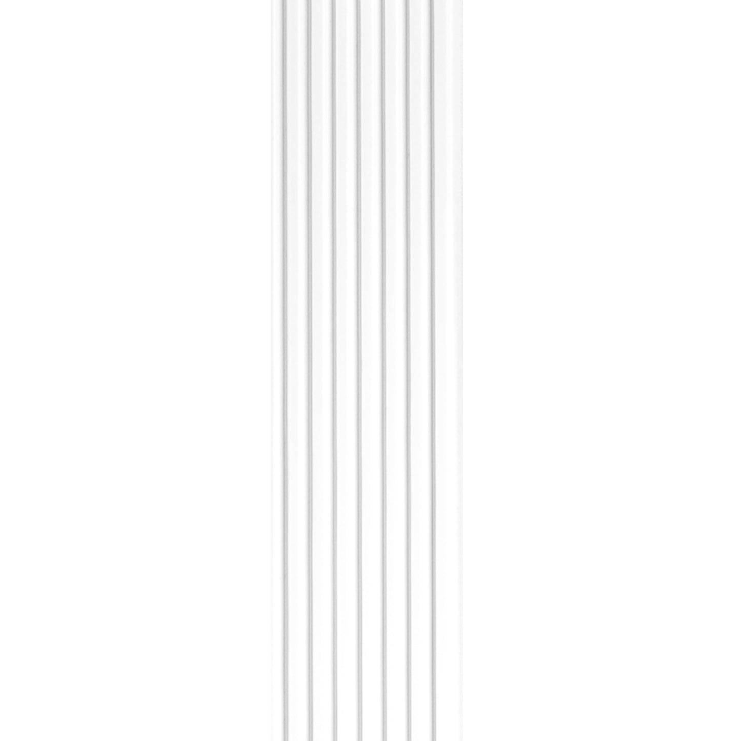 From Plain To Beautiful In Hours C4001-6p Contour Slim Polystyrene Wood Ceiling/Wall Panels 93.7 in x 4.7 in (Covers / 18 sq. ft.), White, 6 Pieces