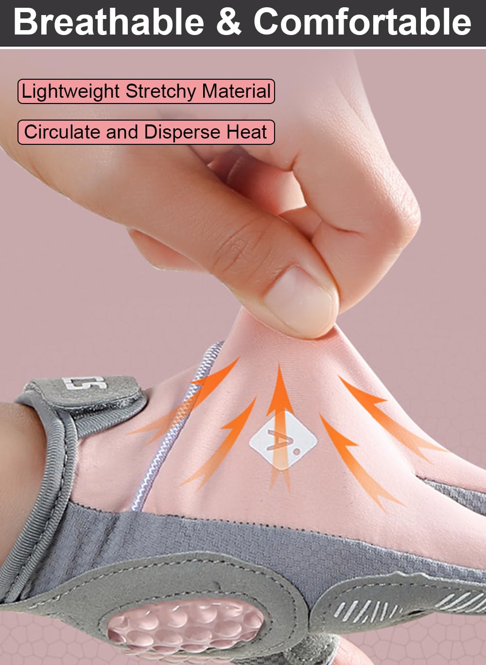 Workout Gloves Women & Men, Semisolid Silica Gel Anti-Slip Weight Lifting Gloves for Women, Breathable Womens Workout Glove Fitness Glove (Pink, Small)