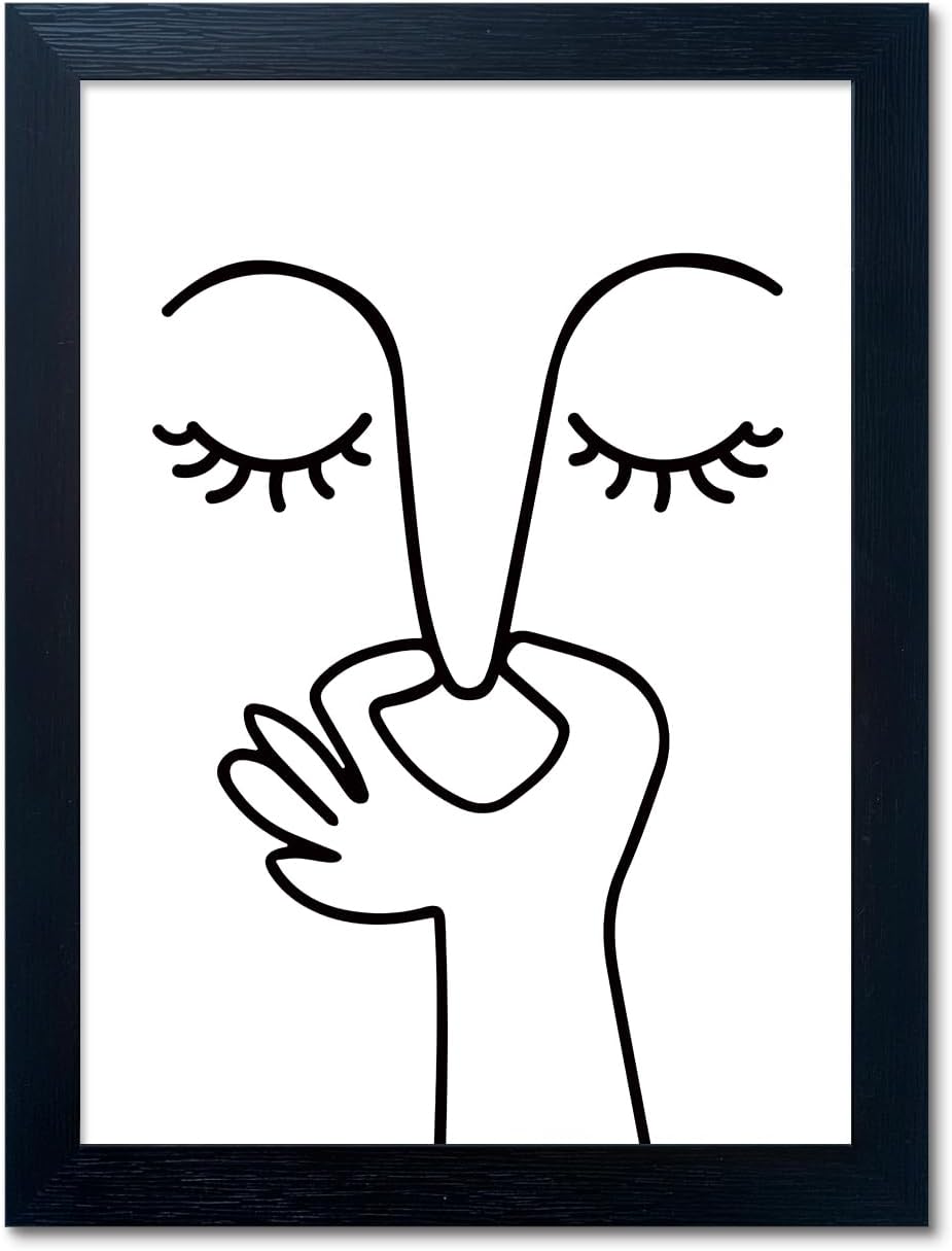 Regine Switzerland Black and White Bathroom Wall Art - Humorous Canvas Print for Modern Decor