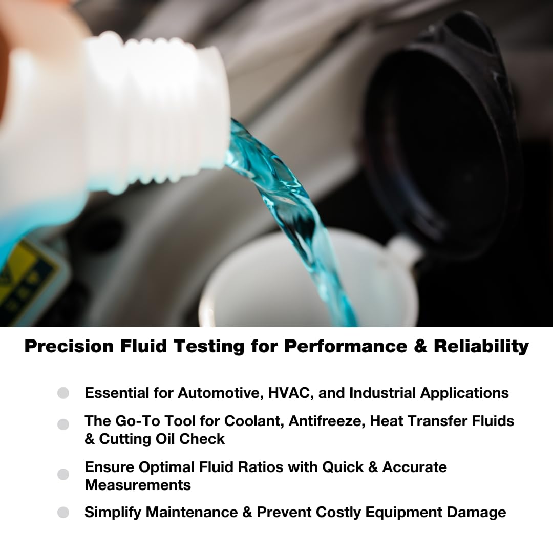 SmartRef Digital Refractometer by Anton Paar – Antifreeze & Coolant Tester, Ethylene Glycol, Propylene Glycol, Freezing Point, Temperature, Refractive Index, Cutting Oil, Cutting Fluid, Portable, HVAC