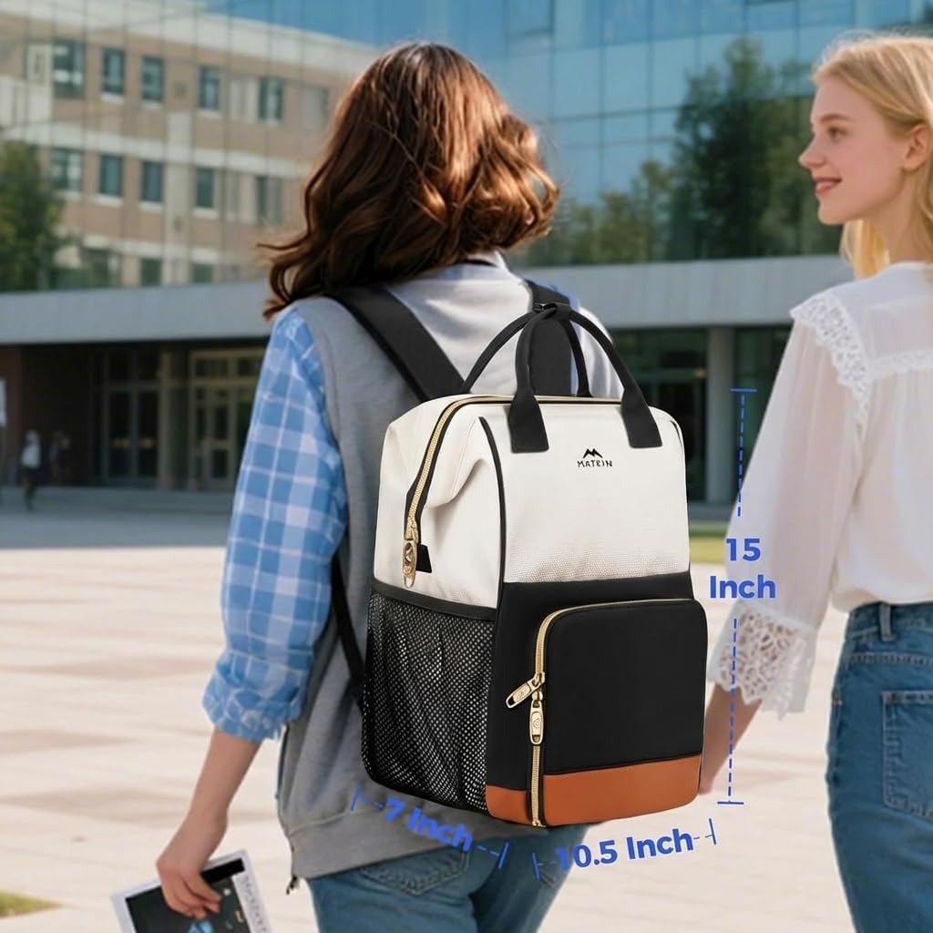 Backpack 15.6 Inch Backpack Backpacks MATEIN Insulated Lunch for Women, Work Laptop with Lunch Compartment