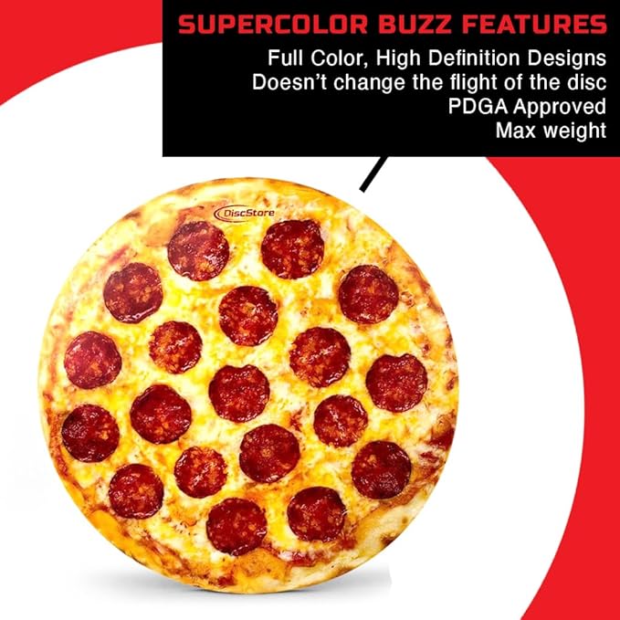 Discraft ESP Buzzz Supercolor Midrange Disc Golf Disc - Custom Design Discraft Discs - Straight Flying and Great for All Skill Levels - Free Mini Marker Included