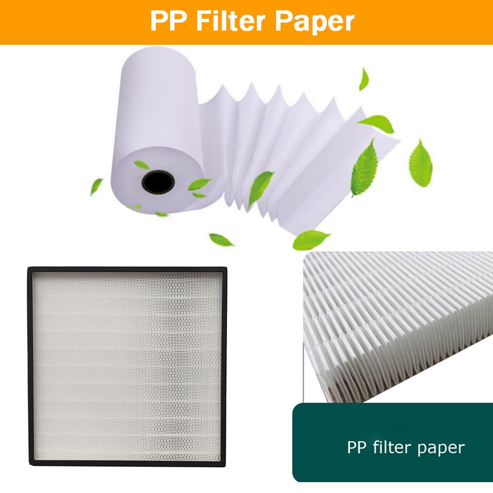 EQCOTWEA High Efficiency HEPA Filter Replacement FFU Aluminum Fan Filter Unit for Laminar Flow Hood 22.44x22.44x3.15inch Class 100 Cleanliness HEPA Filter