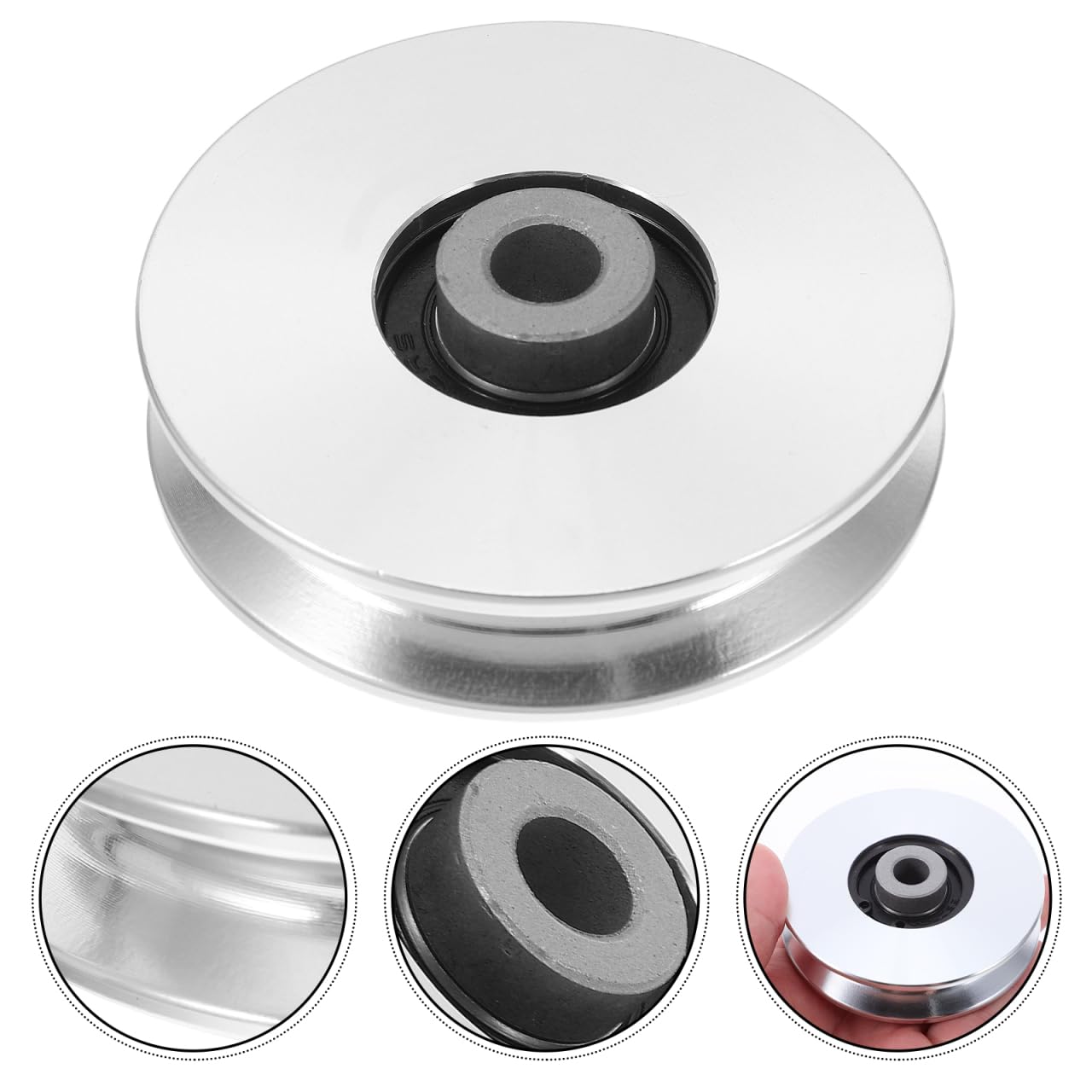 BESPORTBLE Aluminum Pulley Wheel 2.95 Inch Cable Bearing for Home Gym Gym Pulley System Replacement Fitness Machine Attachments