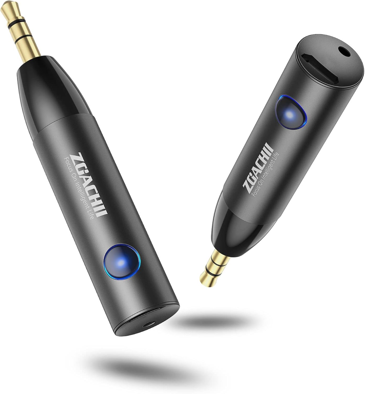 ZOACHII 5.0 3.5mm [1 Bluetooth Aux Adapter for Car, Wireless Bluetooth Audio Receiver with Jack for Vehicle Truck Home