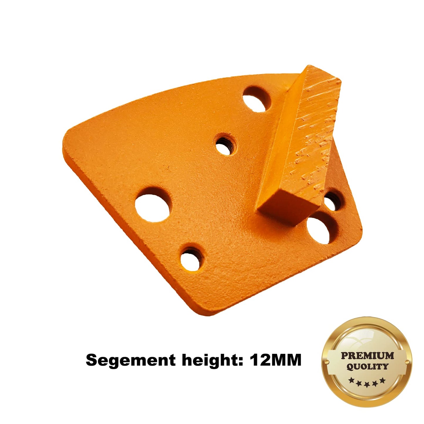 9 Pcs Trapezoid Diamond Grinding Shoes 25 Grit Soft Bond for Hard Floor Rectangle Segment S Bond for Blastrac and Other Common Floor Grinding Machine